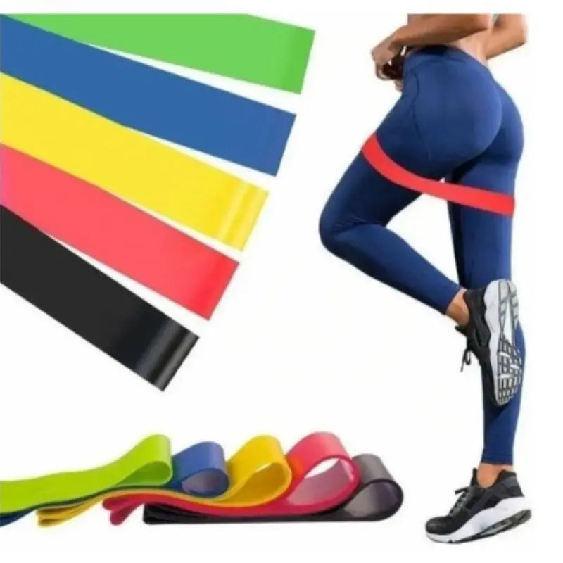 Kit 5 Elasticos Multifunctional Crossfit Pilats
